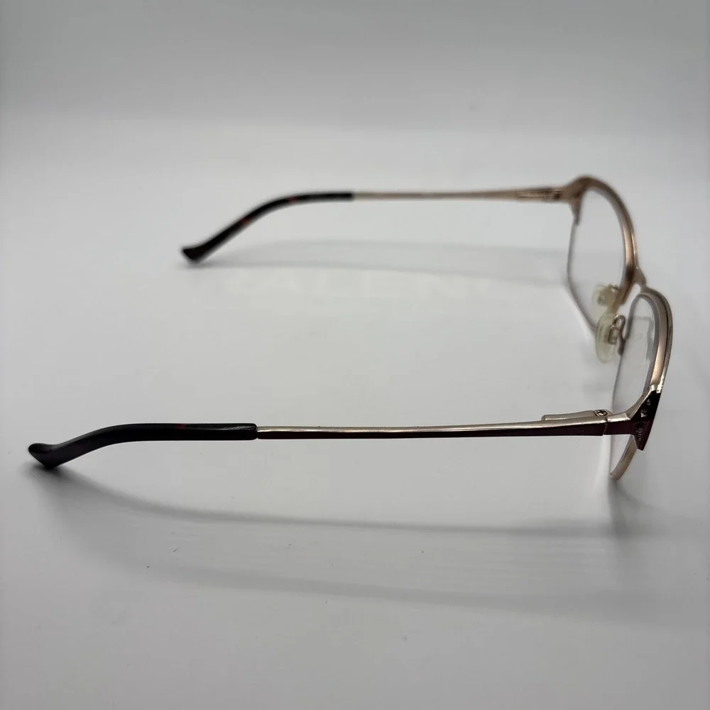 Tura R561 Burgundy Crystal Designer Eyeglasses Frame 53-15-140mm w/case
